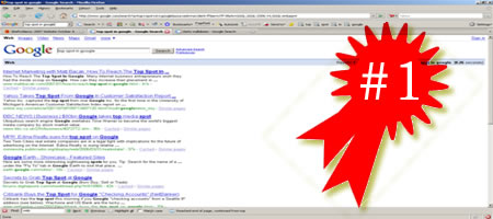 Reaching The Top of Page One In Google In As Little As One Week