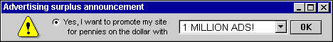 Promote Your Site With 1 Million Ads!
