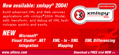 xmlspy 2004 - Build Advanced XML and Web Services Apps - Download a Trial Copy Now!