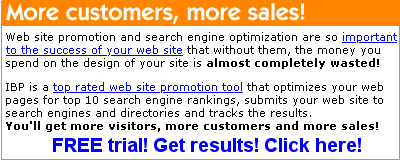 Optimize and Promote Your Site With IBP!