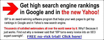 Get high rankings in Google and in the new Yahoo! Click h&euml;re!