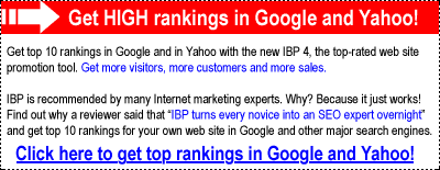 Get high rankings in Google and Yahoo! Click h&euml;re!