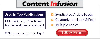 Syndicated Article Feeds - Customizable Look and Feel - Multiple Topics!
