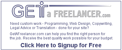 Need Custom Work Done for Your Site? GetAFreeLancer.com Can Help!