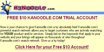 Give Your Marketing Plan a Boost with a Fr'ee $10 Kanoodle Trial Account!