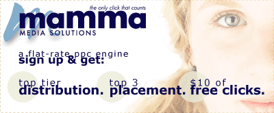 A Flat Rate PPC Engine - Top Placement and $10 of Fr'ee Clicks
