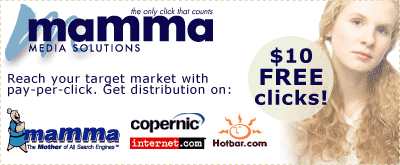 A Flat Rate PPC Engine - Top Placement and $10 of Fr&euml;e Clicks