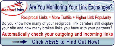 Monitor Your Link Exchanges - Check Your Outgoing and Incoming Links!