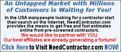 Get Your Share of an Untapped Market - Visit NeedContractor.com Today!