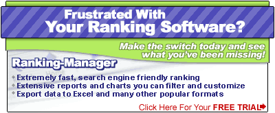 Switch to Ranking-Manager - Ranking Software that's fast and Offers Extensive Reports and Charts!