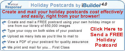 Create and Send Your Holiday Postcards with iBuilder 4.0 - Send a Fr'ee Postcard Now!