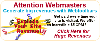 Attention Webmasters - Earn an Incredible $5 CPM with Webtoolbars!