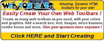 Create Your Own Web Toolbars - Give Your Sponsors More Exposure!