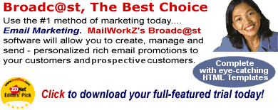 Broadc@st - The Best Choice for EMail Marketing - Download a Full-Featured Trial!