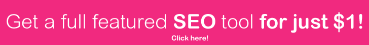Get a Full Featured SEO Tool for $1! Get a Full Featured SEO Tool for $1!