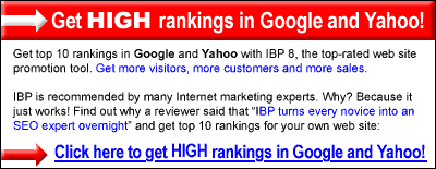 New: Get top 10 rankings in Google, Yahoo and MSN. Cl&iuml;ck h&euml;re!