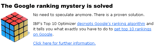 The Google ranking mystery is solved!