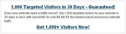 1,000 Visitors in 30 Days!