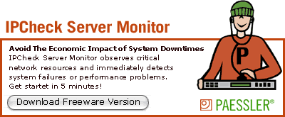 Avoid Server DownTime - Get the Freeware Version Of IPCheck Server Monitor!