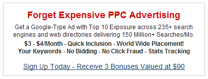 Forget PPC Advertising - Get Top 10 exposure at Flat Fee Rates!