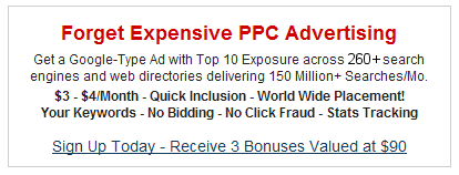 Forget PPC Advertising - Get Top 10 exposure at Flat Fee Rates!