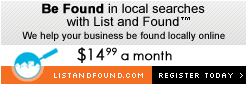 Be Found in Local Searches with List and Found!