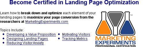 Become Certified in Landing Page Optimization!