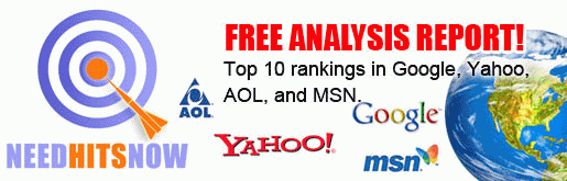 Top 10 Rankings in Google, Yahoo!, AOL and MSN!