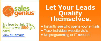 SalesGenius - Let Your Leads Qualify Themselves!