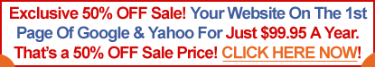 Your Website on the First Page of Google and Yahoo!