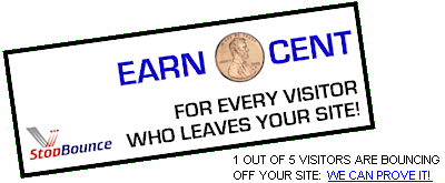 E&auml;rn One Cent for Every Visitor Who Leaves Your Site!