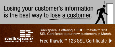 Fr&euml;e Thawte 123 SSL Certificate from Rackspace!