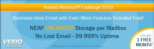 Verio - Hosted Microsoft© Exchange 2010