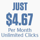 4.67 per Month - No Cap on Clicks