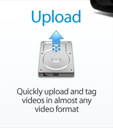 Upload and tag videos in almost any video format