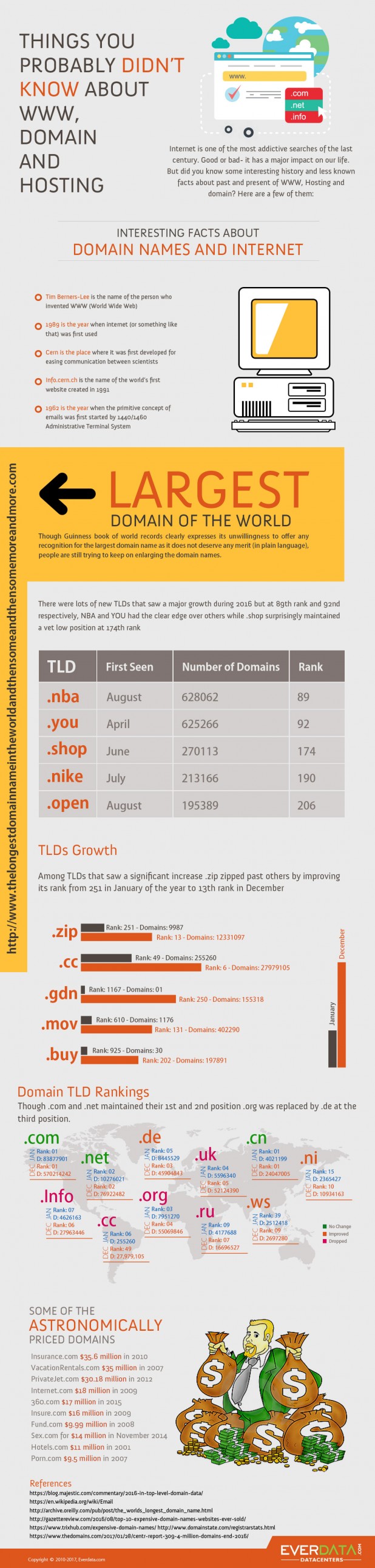Infographic - Things you probably didn_ t know about WWW, domain and hosting