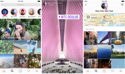 Instagram stories location