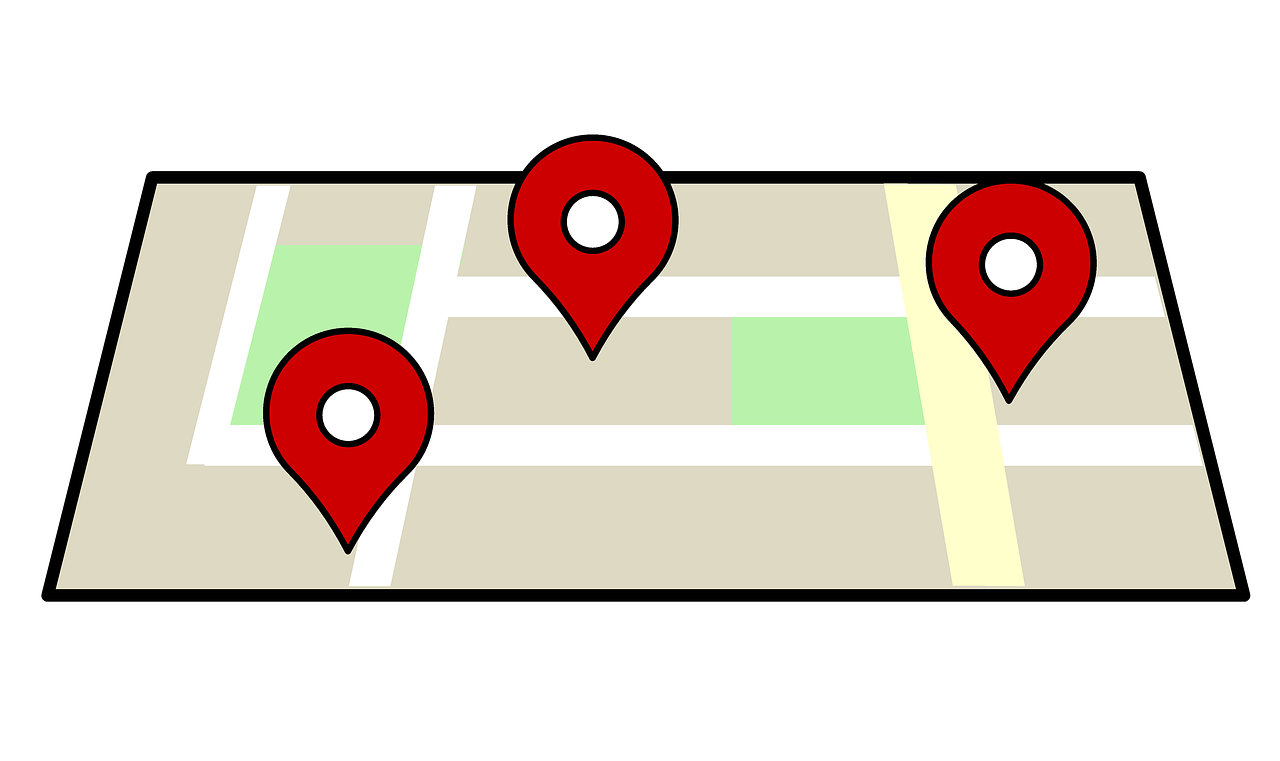A layout of Google Map grid